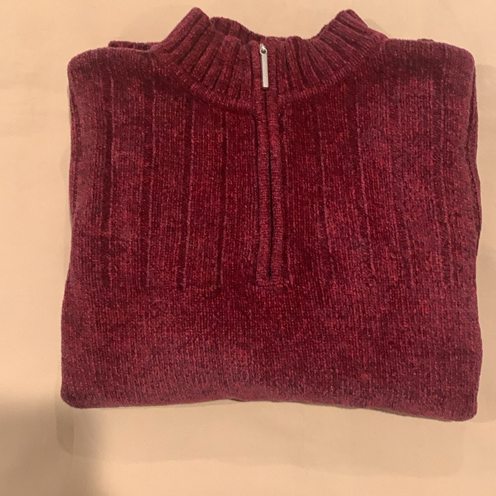 NWOT Karen Scott Pullover Quater Zip Sweater Size P/XLarge - Picture 12 of 12